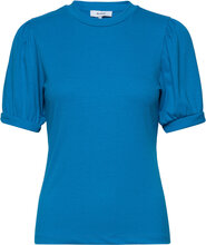 Johanna T-Shirt T-shirts & Tops Short-sleeved Blå Minus*Betinget Tilbud