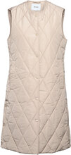 Adelia Padded Vest Vests Padded Vests Beige Minus