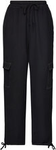 Msauriana High Waisted Cargo Pant Bottoms Trousers Cargo Pants Black Minus