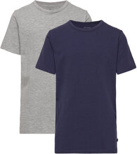 Basic 32 -T-Shirt Ss Tops T-shirts Short-sleeved Grey Minymo