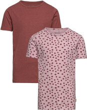 Basic 33 -T-Shirt Ss Tops T-shirts Short-sleeved Pink Minymo