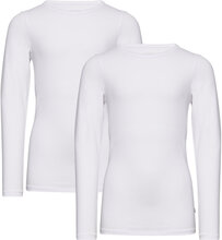 Basic 35 -T-Shirt Ls Tops T-shirts Long-sleeved T-shirts White Minymo