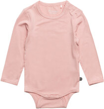 Body Ls Bodies Long-sleeved Pink Minymo