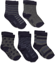 Sock W. Pattern Sockor Strumpor Grey Minymo