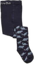 Baby Stocking W. Pattern Tights Blue Minymo