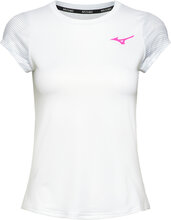 Charge Printed Tee Tops T-shirts & Tops Short-sleeved White Mizuno