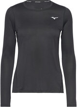 Impulse Core Ls Tee Sport T-shirts & Tops Long-sleeved Black Mizuno