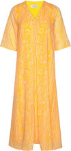 Dontemd Long Print Dress Dresses Summer Dresses Oransje Modström*Betinget Tilbud