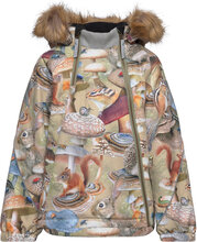 Hopla Fur Outerwear Jackets & Coats Winter Jackets Multi/patterned Molo