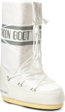 Mb Moon Boot Nylon Vinterkängor Med Snörning White Moon Boot