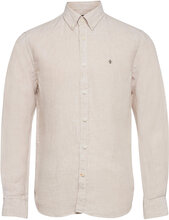 Douglas Linen Shirt-Classic Fit Designers Shirts Casual Beige Morris