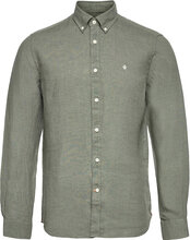 Douglas Linen Shirt-Classic Fit Shirts Linen Shirts Grønn Morris*Betinget Tilbud