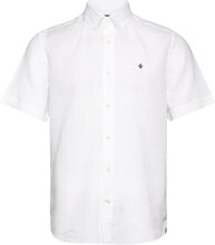 Douglas Linen Ss Shirt-Classic Fit Shirts Linen Shirts Hvit Morris*Betinget Tilbud