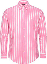 Summer Stripe Shirt - Classic Fit Designers Shirts Casual Pink Morris