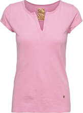 Mmtroy Tee Ss T-shirts & Tops Short-sleeved Rosa MOS MOSH*Betinget Tilbud