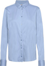 Mmtina Jersey Shirt Tops Shirts Long-sleeved Blue MOS MOSH