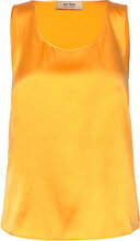 Mmastrid Silk Tank Top Tops T-shirts & Tops Sleeveless Orange MOS MOSH