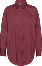 Mmenola Shirt Tops Shirts Long-sleeved Burgundy MOS MOSH