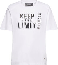 Mmmaury O-Ss Tee Tops T-shirts & Tops Short-sleeved White MOS MOSH