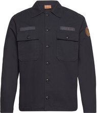 Mmgmarcello Uniform Overshirt Tops Overshirts Navy Mos Mosh Gallery