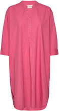 Kate Shirtdress Poplin Kort Kjole Pink Moshi Moshi Mind