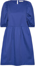 Mschmabelle Lana 2/4 Dress Kort Kjole Blue MSCH Copenhagen