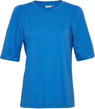 Mschtiffa Logan 2/4 Puff Tee Tops T-shirts & Tops Short-sleeved Blue MSCH Copenhagen