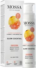 Glow Cocktail Vitamin C Brightening Night Cream Nattkräm Ansiktskräm Nude MOSSA