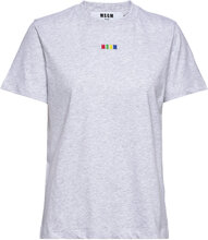 T-Shirt Tops T-shirts & Tops Short-sleeved Grey MSGM
