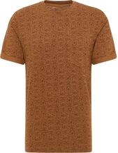Style Alex C Aop T-shirts Short-sleeved Brun MUSTANG*Betinget Tilbud