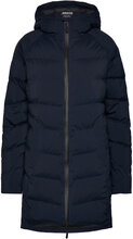 W Marina Long Quilted Jkt Fôret Kåpe Marineblå Musto*Betinget Tilbud