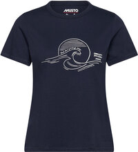 W Marina Graphic Ss Tee Sport T-shirts & Tops Short-sleeved Navy Musto