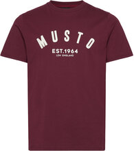 M Marina Musto Ss Tee Sport T-Kortærmet Skjorte Burgundy Musto