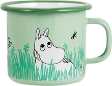 Moomin Enamel Mug 25Cl Boys Home Tableware Cups & Mugs Coffee Cups Green Moomin