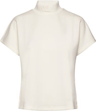 Mwelle Collar Blouse Tops Blouses Short-sleeved White My Essential Wardrobe