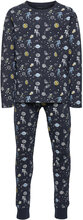 Nkmnightset Dark Sapphire Space Noos Pyjamas Sett Blå Name It*Betinget Tilbud