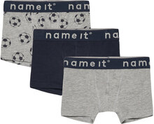 Nkmboxer 3P Melange Football Noos Night & Underwear Underwear Underpants Multi/patterned Name It