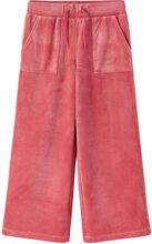 Nkfnaral Velour Wide Pant Bottoms Trousers Red Name It