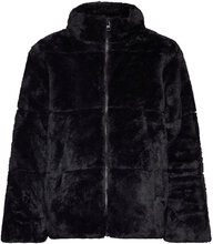 Nkfmosa Fake Fur Jacket Pb Jakke Black Name It