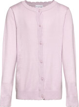 Nkfvam Ls Knit Card K Noos Tops Knitwear Cardigans Pink Name It