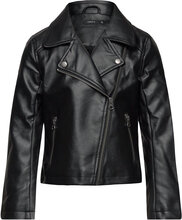 Nkfmadina Pu Jacket Outerwear Jackets & Coats Leather Jacket Black Name It