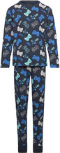 Nkmnightset Dark Sapphire Gamer Noos Pyjamas Sett Marineblå Name It*Betinget Tilbud