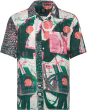 Yu Art Shirt 1 Ash/Pink Tops Shirts Short-sleeved Green NEUW
