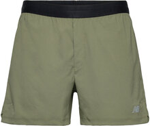 Ac Lined Short 5" Bottoms Shorts Sport Shorts Khaki Green New Balance