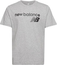 Nb Classic Core Logo T-Shirt T-shirts Short-sleeved Grå New Balance*Betinget Tilbud