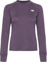 Q Speed 1Ntro Long Sleeve Sport Blouses Long-sleeved Purple New Balance