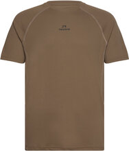 Nwlspeed Mesh T-Shirt Sport T-Kortærmet Skjorte Brown Newline