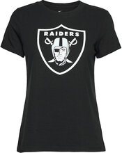 Las Vegas Raiders Nike Logo T-Shirt T-shirts & Tops Short-sleeved Svart NIKE Fan Gear*Betinget Tilbud