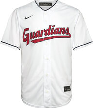 Cleveland Guardians Nike Official Replica Home Jersey Tops T-shirts Short-sleeved White NIKE Fan Gear