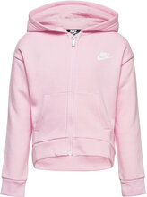 Nkg Club Fleece High Low Fz Hd / Nkg Club Fleece High Low Fz Hettegenser Genser Rosa Nike*Betinget Tilbud